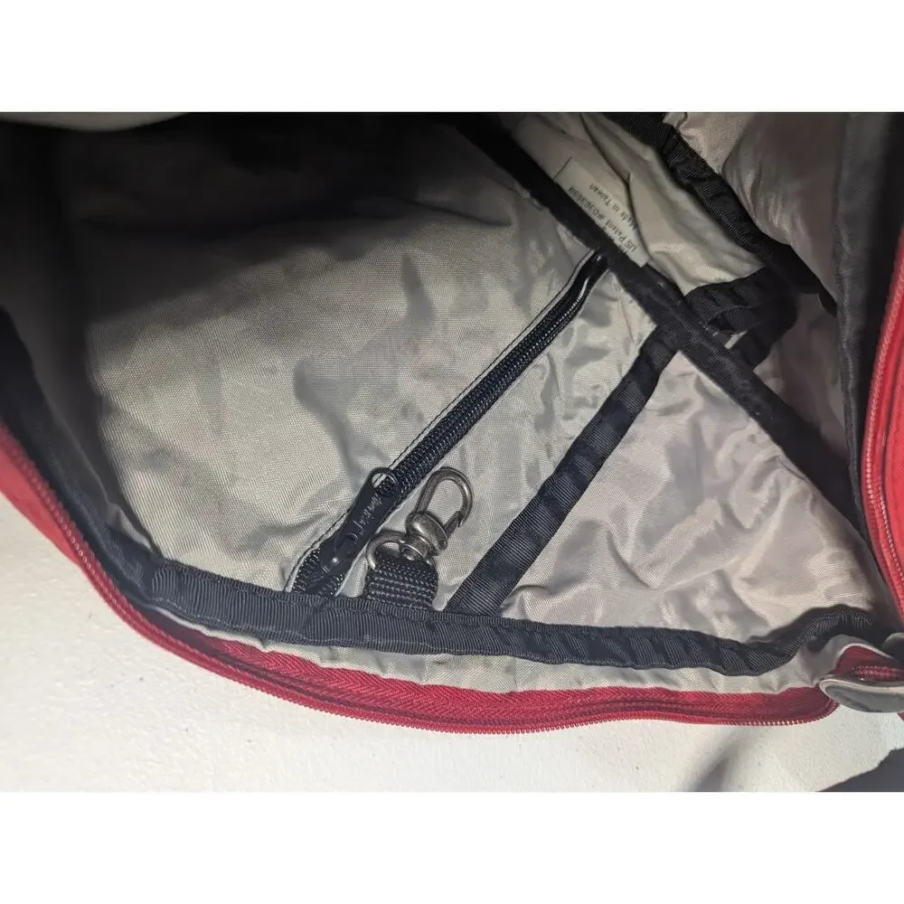 AmeriBag Healthy Back Bag Sling Bag Unisex Solid Red Nylon 17